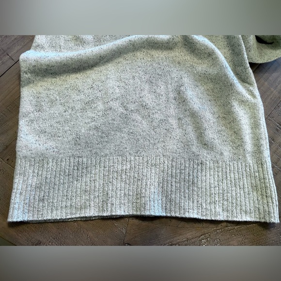 Ann Taylor Mix Wool Gray Knitted Sweater Belted Sweater Dress Size M - Picture 6 of 9